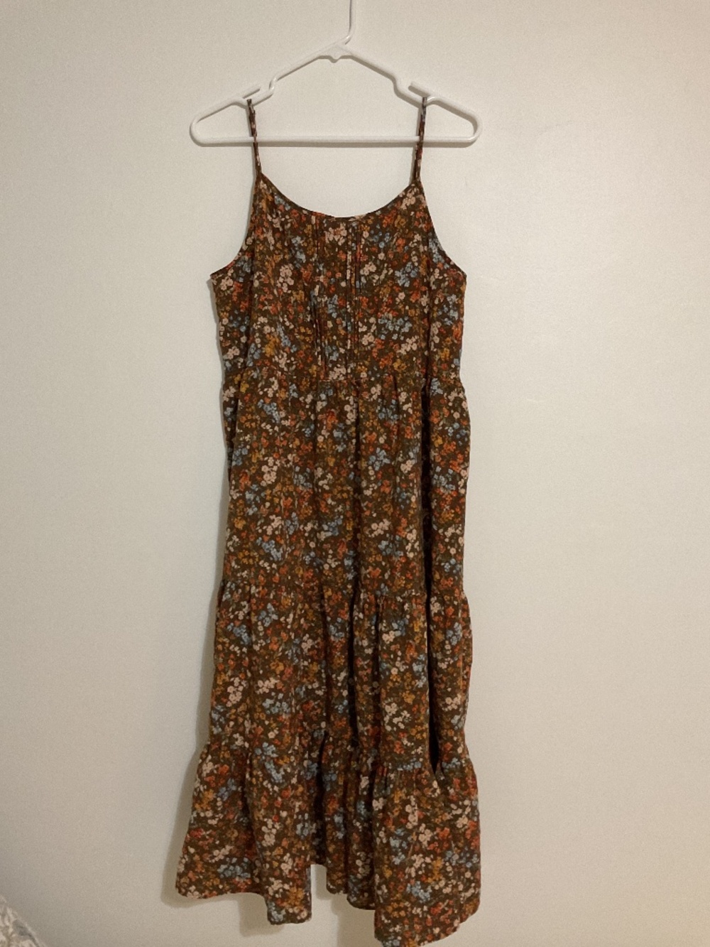 Blu Pepper Brown floral maxi dress